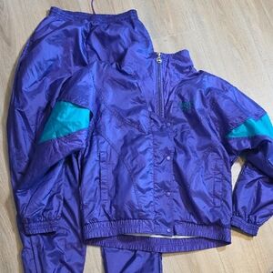 Reebok Vintage VTG Purple Teal Track Suit